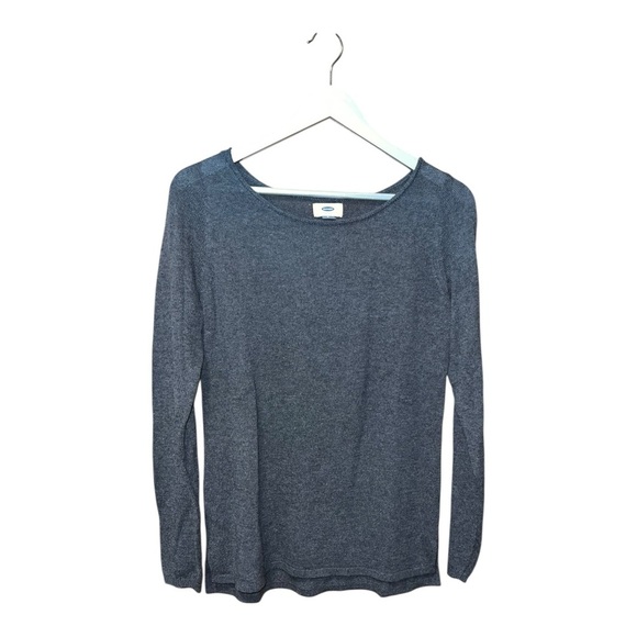 Old Navy Dark Gray Lightweight Knit Sweater – Size Small Petite (S/P) - Picture 1 of 3